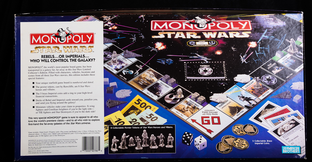 Parker Bros Star Wars Monopoly: Limited 20th Anniversary Numbered Collector's edition